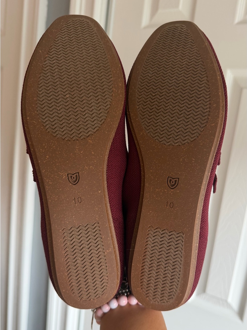 Rothy's The Double Buckle Burgundy 
Mary Jane Double Strap Flats Size: 10 - Picture 10 of 11
